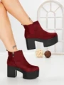 Ghete Dama cu Platforma 8653B BURDEOS | STEPS HIGHER