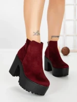 Ghete Dama cu Platforma 8657B BURDEOS | STEPS HIGHER