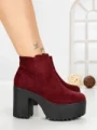 Ghete Dama cu Platforma 8657B BURDEOS | STEPS HIGHER