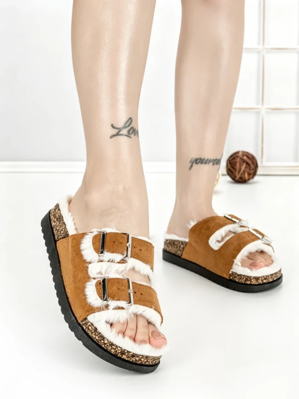 Papuci Dama cu Talpa Joasa WSL-200 CAMEL | STEPHAN