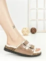 Papuci Dama cu Talpa Joasa WSL-200 KHAKI | STEPHAN