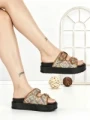 Papuci Dama cu Platforma SS-162 CAMEL | STEPHAN