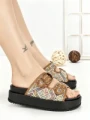 Papuci Dama cu Platforma SS-162 CAMEL | STEPHAN