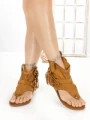 Sandale Dama cu Talpa Joasa WL-203 CAMEL | STEPHAN