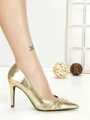 Pantofi Stiletto P-1391 GOLD | STEPHAN