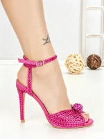 Sandale Dama cu Toc Subtire P-1301 FUCHSIA | STEPHAN