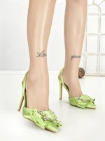 Pantofi Stiletto QQ-126 GREEN | STEPHAN
