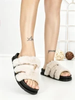 Papuci Dama cu Talpa Joasa LB510-108 BEIGE | CINK ME