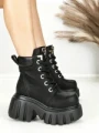 Ghete Dama cu Platforma 0017-39S BLACK | MEI