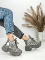 Ghete Dama cu Platforma 8580-2 GREY | MEI