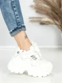 Pantofi Sport Dama cu Platforma 3605-7 WHITE | MEI