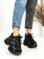 Pantofi Sport Dama cu Platforma 6580-7 BLACK | MEI