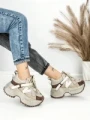 Pantofi Sport Dama cu Platforma 6580-7 APRICOT | MEI