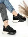 Pantofi Sport Dama cu Platforma 3A1-1 BLACK | MEI