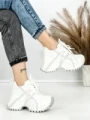 Pantofi Sport Dama cu Platforma 3602 WHITE | MEI
