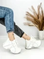Pantofi Sport Dama cu Platforma 3602 WHITE | MEI