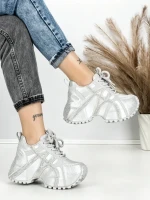 Pantofi Sport Dama cu Platforma 3602 GREY | MEI