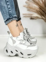 Pantofi Sport Dama cu Platforma 3606-1 GREY | MEI
