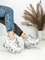 Pantofi Sport Dama cu Platforma 3606-1 GREY | MEI