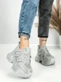 Pantofi Sport Dama cu Platforma 6580-2 SILVER | MEI