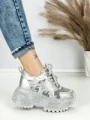 Pantofi Sport Dama cu Platforma 6580-5 SILVER | MEI