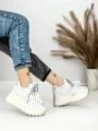 Pantofi Sport Dama cu Platforma 3570 SILVER | MEI