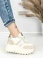 Pantofi Sport Dama cu Platforma 3596 BEIGE | MEI