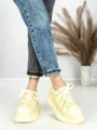 Pantofi Sport Dama din piele naturala 719-2 YELLOW | PANTOFUL