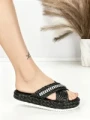 Papuci Dama cu Talpa Joasa BE-6077 BLACK | BEUE SHOES