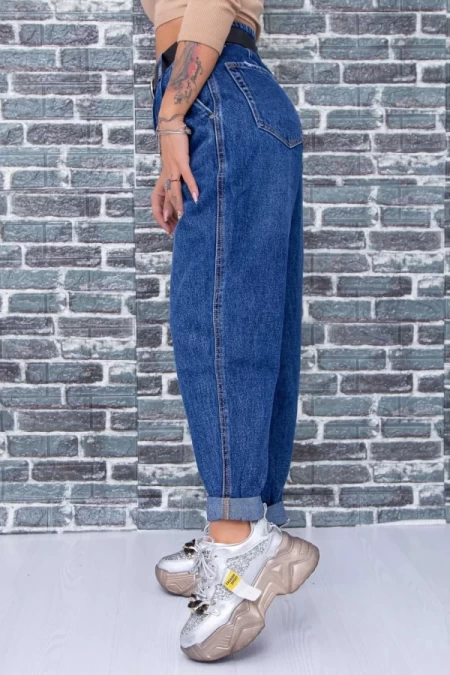 Damskie jeansy H1029 Niebieski | Fashion