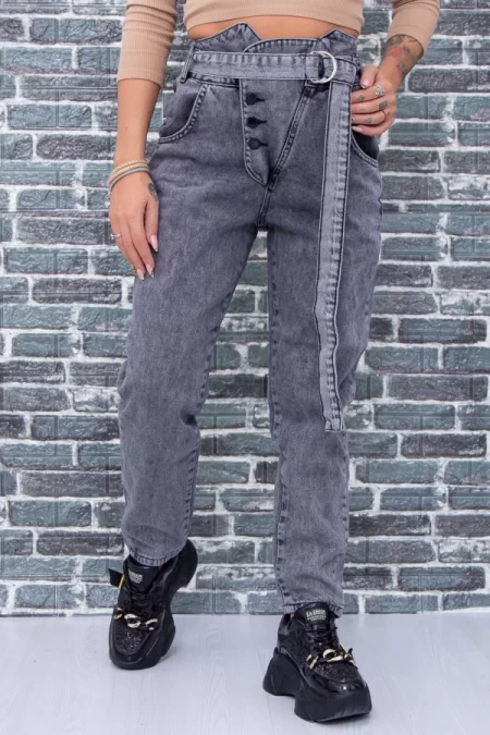 Damskie jeansy 5011 Szary | Fashion