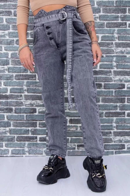 Damskie jeansy 5011 Szary | Fashion