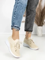 Pantofi Sport Dama cu Platforma P38 BEIGE | EMAS
