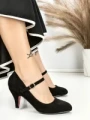 Pantofi cu Toc J-30 BLACK | CHERIE