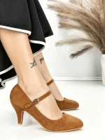 Pantofi cu Toc J-30 CAMEL | CHERIE