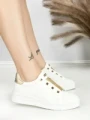 Sneakers Dama HY-285 WHITE-GOLD | ABLOOM