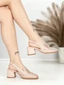 Pantofi cu Toc Gros L8576G PINK | ABLOOM