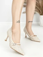 Pantofi Stiletto L6-79-3 KHAKI | ABLOOM