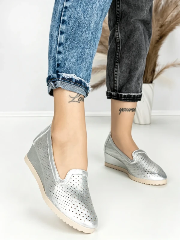 Pantofi cu Platforma JM220J PLATA | ANNALISE