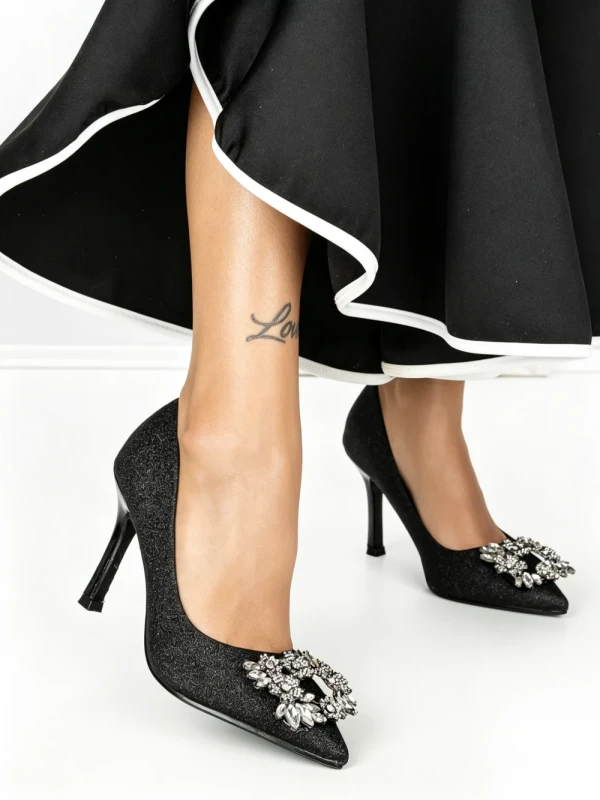 Pantofi Stiletto K705 BLACK | ABLOOM