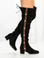 Cizme Dama cu Toc HFN-6128 BLACK | ANNALISE