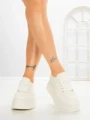 Pantofi Sport Dama cu Platforma 8668-16 WHITE | MEI