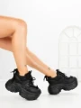Pantofi Sport Dama cu Platforma 6668-3 BLACK | MEI