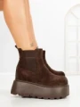 Ghete Dama cu Platforma 8556-2 BROWN | MEI