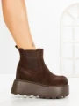 Ghete Dama cu Platforma 8556-2 BROWN | MEI