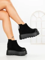 Ghete Dama cu Platforma 8556-3 BLACK | MEI