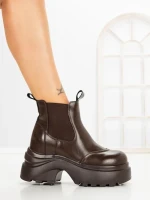 Ghete Dama cu Platforma 8502-2 BROWN | MEI