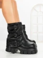 Ghete Dama cu Platforma 9566-21S BLACK | MEI