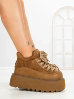 Ghete Dama cu Platforma 9018-1S YELLOW | MEI