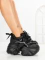 Pantofi Sport Dama cu Platforma 6166-273 BLACK | MEI